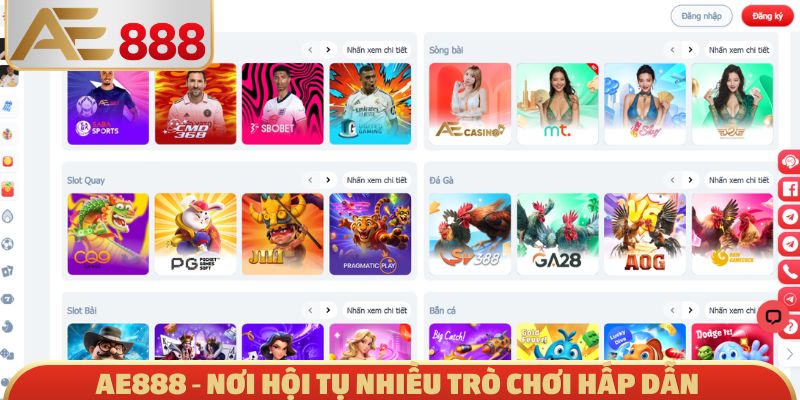 AE888 - Nơi hội tụ nhiều trò chơi hấp dẫn
