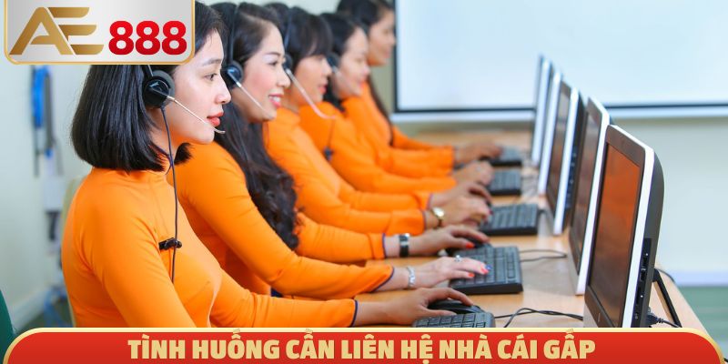 Tình huống cần liên hệ nhà cái gấp
